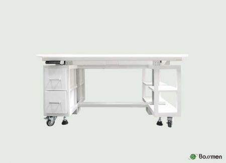 LT-002，三個直抽屜升降桌。