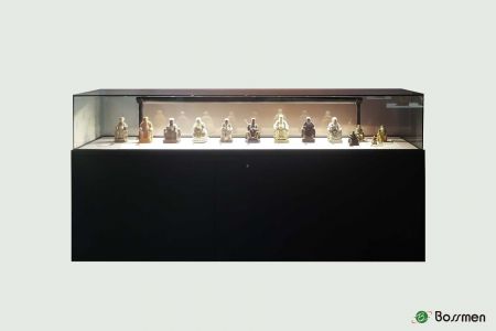 Manual Rising Display Case - Manual Lifting Display Cabinet featuring intelligent lift design and a secure, robust structure.