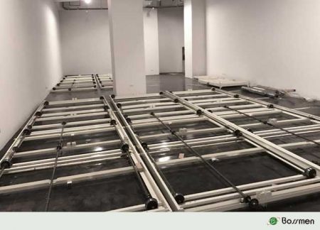 案例四，MS-L-005史前博物馆移动柜底板图。