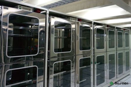 潔淨式等級晶圓儲存移動櫃可選用氮氣或XCDA，靈活應對不同儲存需求。