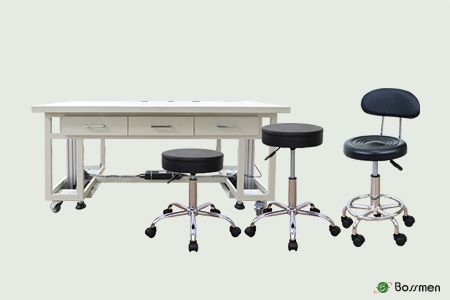 Desks / Chairs - BOSSMEN Ergonomic Worktables & Chairs for Museum Artifact Restoration