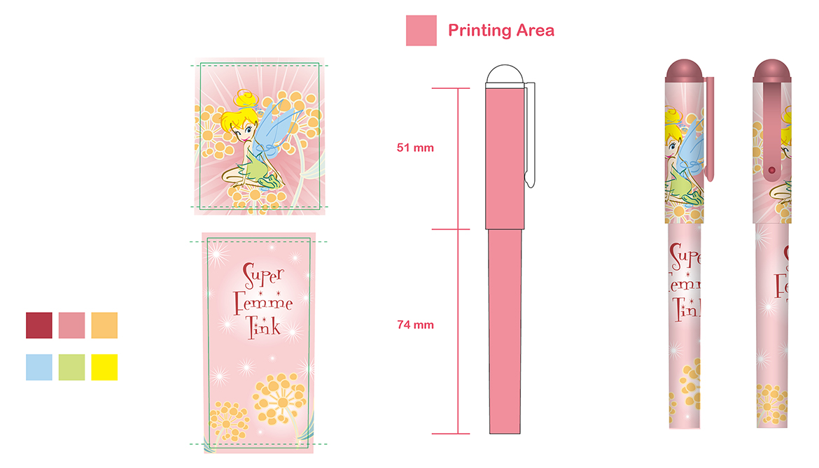 筆款皆可接受客製印刷圖案