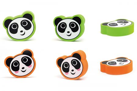 動物造型橡皮擦。