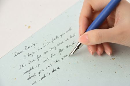 Mini fountain pen is lightweight, portable, and writes smoothly.