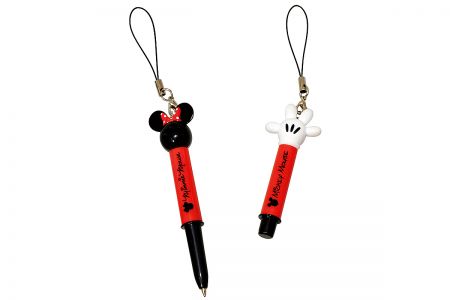 可於迷你筆上加裝客製化公仔裝飾。