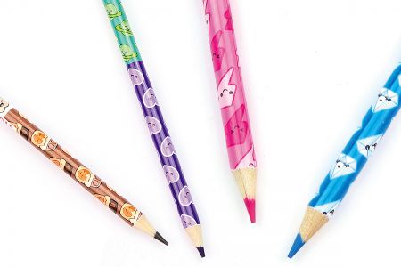 全彩印刷筆桿搭配筆芯顏色配色客製化。