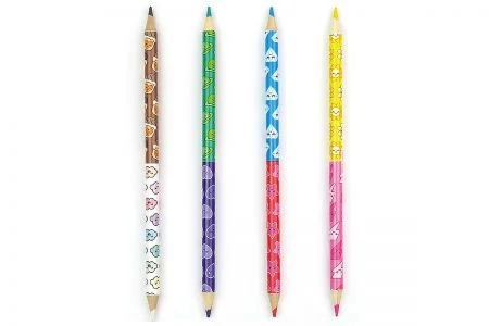 全彩印刷客製化雙頭彩色鉛筆。