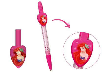 愛心造型筆夾可客製全彩卡通圖案。