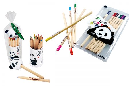 熊貓系列彩色鉛筆組