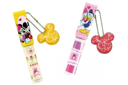 附迪士尼角色擦拭布吊飾的口袋筆。