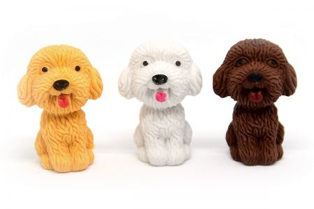 3D造型橡皮擦 - 貴賓狗造型3D橡皮擦