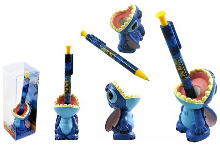 辦公文具組 - 史迪奇主題原子筆與筆座組