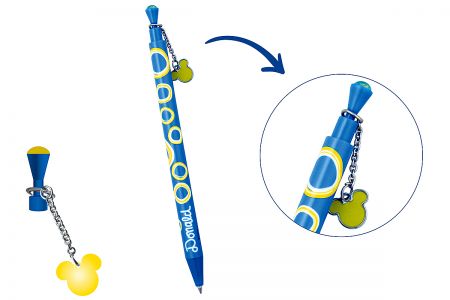 水滴形按鍵設計,可掛掛飾。