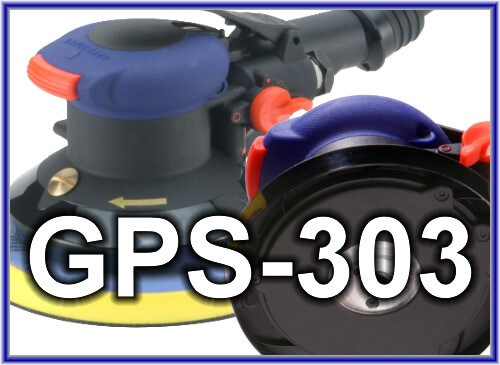 Levigatrice orbitale casuale ad aria serie GPS-303 (senza chiave, leva di sicurezza)