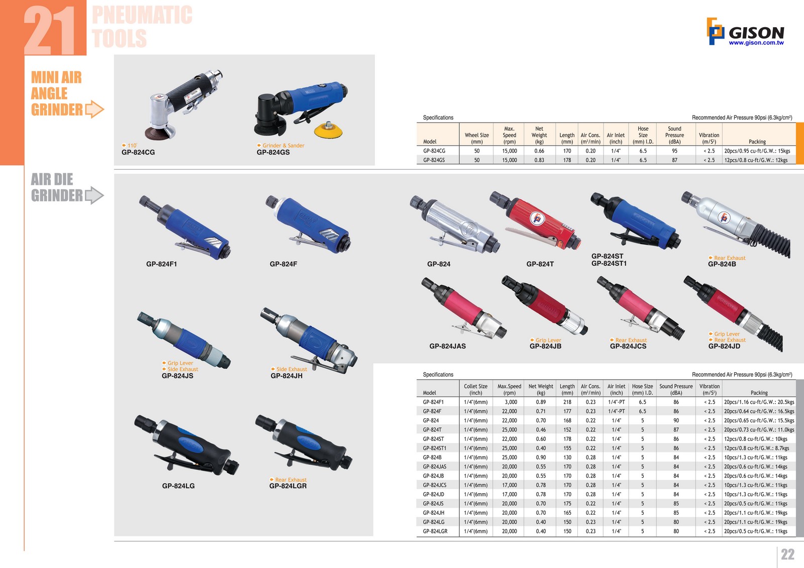 20102011 GISON Air Tools, Pneumatic Tools Catalog HighQuality Air