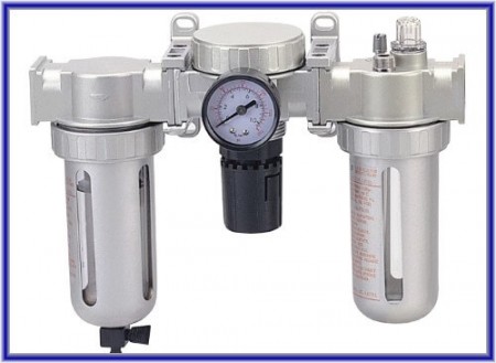 Jednostka przygotowawcza powietrza (filtr powietrza, regulator powietrza, smarownik powietrza) - Jednostka przygotowawcza powietrza (filtr powietrza, regulator powietrza, smarownik powietrza)
