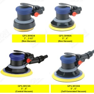 Levigatrice orbitale casuale ad aria della serie GPS-301 - Levigatrice orbitale casuale ad aria