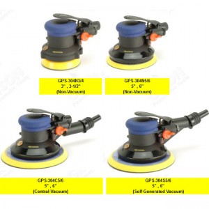 Ponceuse orbitale pneumatique aléatoire de la série GPS-304 (sans clé) - Ponceuse orbitale aléatoire à air