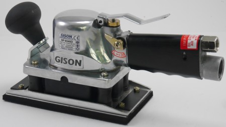 GP-934SD ماكينة صنفرة هزازة هوائية (93x176 مم ، 9000 دورة في الدقيقة ، شفط ذاتي)