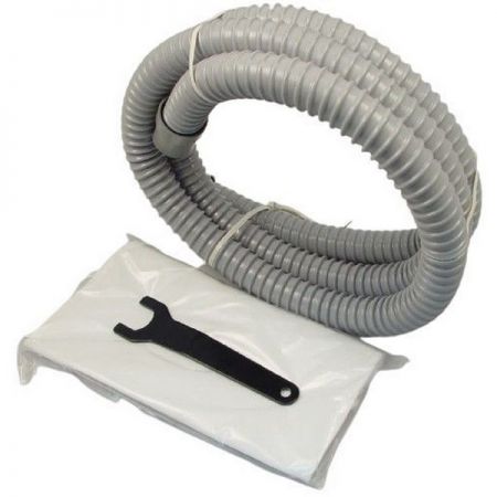 Насадка для пневматической эксцентриковой шлифмашины GPS-301S - шланг и сумка для сбора пыли, ключ для остановки