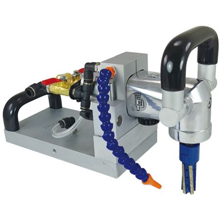 Máy cắt lỗ đá ướt khí nén