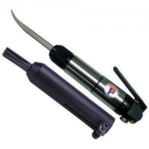Escalador de agujas de aire / Cincel de flujo de aire (2 en 1) (4000bpm, 3mmx19) - Escalador de agujas neumático / Desincrustador de flujo neumático (2 en 1) (4000bpm, 3mmx19)
