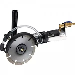 5" Wet Air Saw for Stone (12000rpm, Left Handle) - Wet Pneumatic Stone Saw (12000rpm)
