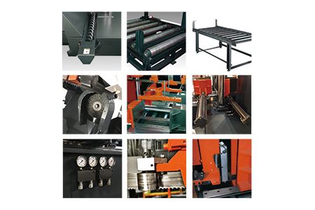 Cosen provides a variety of accessories with our bandsaws for your material of all sorts and shapes.