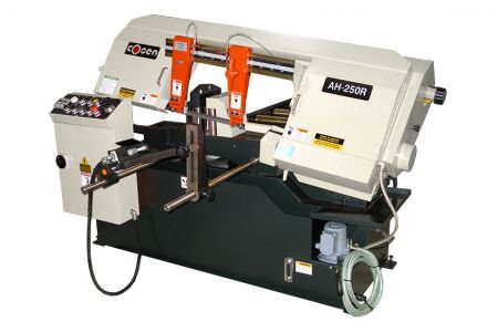 250mm Metal Cutting Automatic Scissor Type Horizontal Band Saw - Automatic roller-type band saw that gives you quick repeated cuts under your budget - Cosen AH-250R