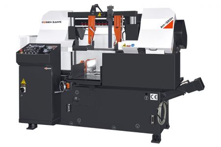 320mm Metal Cutting Automatic Horizontal Scissor Type Band Saw - Automatic column type production band saw that gives accurate and fast cuts under your budget - Cosen AH-320H