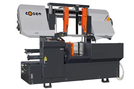 520 mm-es Kerek Automatikus Vízszintes Kettős Oszlopos Típusú Szalagfűrész - 520 mm-es Automatikus Vízszintes Kettős Oszlopos Típusú Szalagfűrész