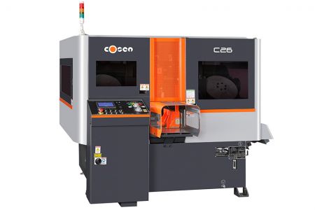 260mm全罩式伺服进给自动化数控带锯床 - NC Automatic Mass Production Bandsaw