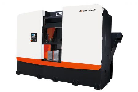 Automatic Bandsaw with NC-Program for Mass Production - Precise, ergonomic and safely enclosed. NC Programmable Automatic Mass Production Bandsaw is perfect for mass production settings