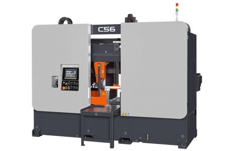 560mm* 560mm, panduan linier untuk pergerakan rangka gergaji, mesin gergaji pita pemotong lurus berat - NC Bandsaw C56 Otomatis yang Dapat Diprogram untuk Produksi Massal sangat cocok untuk produksi pemotongan massal yang presisi, ergonomis, dan fungsional.