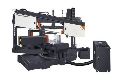 310mm x 500mm Double Miter, 30 Degree to 150 Degree Angle Cutting Machine for Structural Material - Outlook display of 310mm x 500mm Two ways swivel, angle cutting band saw