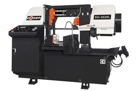 300 x 260mm Semi-Automatic Horizontal Column Type Band Saw - Great for test cutting small but hard material, Cosen Semi-Automatic Horizontal Column Type Band Saw gives you rigidity, stability, and great cutting experience