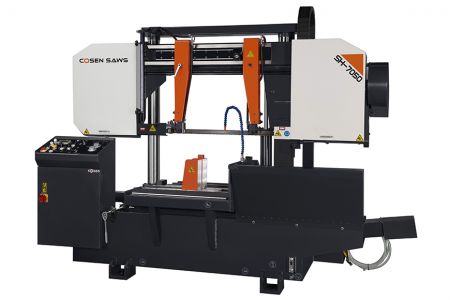 Semi-Automatic Band Saw with Heavy Duty - Outlook Display of Semi-Automatic Double Column Heavy Duty Band Saw