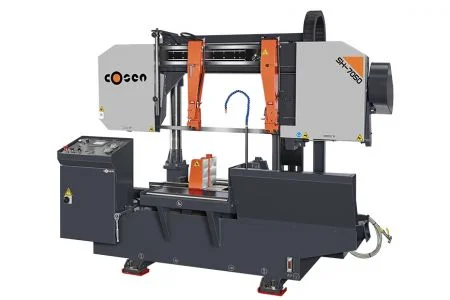Máy cưa băng nửa tự động công suất lớn - Hiển thị Outlook của máy cưa băng nặng bán tự động cột đôi