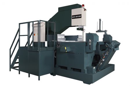 400mm x 1300mm reizende kop kruis snijdende verticale plaat & blok bandzaagmachine - Reisende kop kruis snijdende verticale plaat & blok bandzaagmachine uitzicht