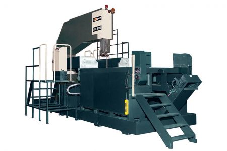Vertical Plate Saws - Cross Cutting - Use a vertical cross-cutting plate saw to trim or cut anywhere along the short side of a long plate with a smaller (less-expensive) blade