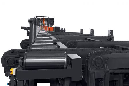 Szalagfűrész kimeneti keresztasztal - Automatikusan hozza elő és tárolja a hosszú/kötegelt termékeket, hogy a következő feladat zökkenőmentesen folytatódhasson