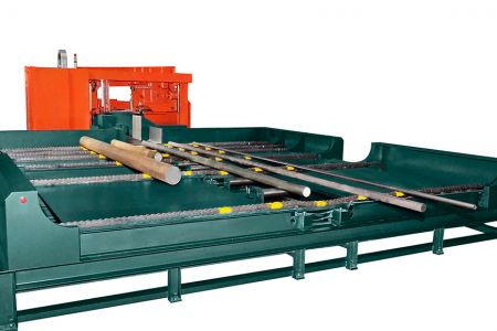 Bandsaw Integrated with Automatic Sorting System - Cosen bandsaws can be equipped with our automatic sorting system, freeing operators from tedious sorting work.
