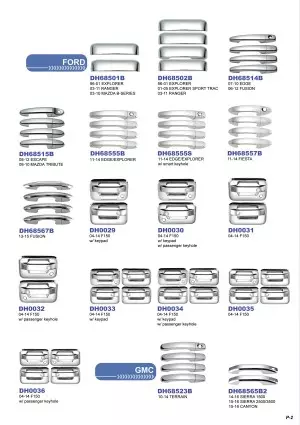 Plastic Chrome Plated Auto Accessories E-Catalog