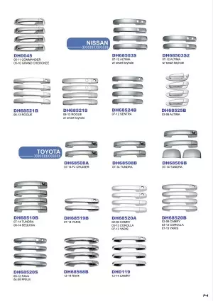 Plastic Chrome Plated Auto Accessories E-Catalog