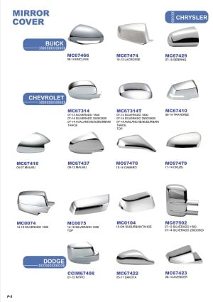 Plastic Chrome Plated Auto Accessories E-Catalog