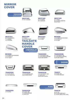 Plastic Chrome Plated Auto Accessories E-Catalog