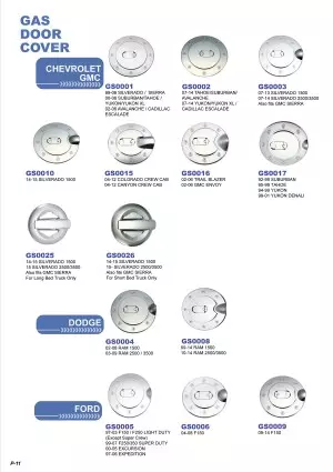 Plastic Chrome Plated Auto Accessories E-Catalog