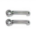 Jeep Wrangler Plastic Chrome Door Handle Covers - 08-16 JEEP WRANGLER 4DR