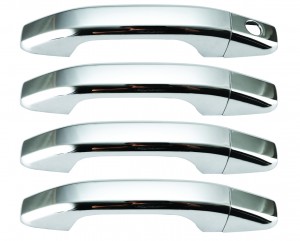 Chevrolet Silverado Plastic Chrome Door Handle Covers - 14-15 CHEVROLET SILVERADO