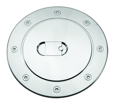 Chevrolet Silverado Chrome Gas Door Cover - 99-06 CHEVROLET SILVERADO/SIERRA
00-06 SUBURBAN/TAHOE/YUKON/YUKON XL
02-06 AVALANCHE/CADILLAC ESCALADE